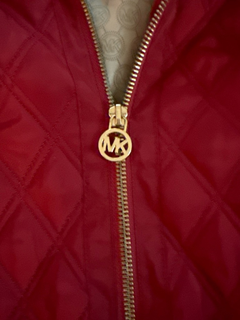 MICHAEL Michael Kors Quilted Red Coat - Picture 4 of 7